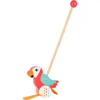 Small Foot Jouet à pousser - Small Foot - Perroquet en bois - Pour enfant - Mixte