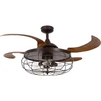 Beacon Ventilateur de plafond industriel avec bois Fanway Industri Ø 122 cm