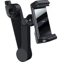 Baseus support de téléphone pour appuie-tête de voiture avec chargeur sans fil Qi intégré 15 W noir (WXHZ-01)