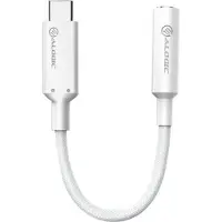 Alogic Elements PRO 10cm USB-C to 3.5m (USB-C, Jack 3.5mm), Adaptateur pour appareils mobiles, Blanc