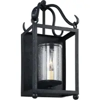 Elstead Lighting Applique murale Declaration, fer forgé style antique, 1xE14x60W, métal, dimensions : 36,7 x 17,9 x 14,4 cm, IP20, Feiss