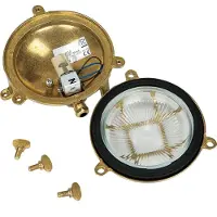 Licht-Erlebnisse Lampe murale extérieure laiton IP44 Maritim rond résistant aux intempéries SERIFOS Lampe extérieure bateau extérieur porte d'entrée