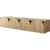 Skye Decor , Mesta - Sapphire Oak, meuble TV, 100 % panneaux de particules mélaminés, chêne, 180 x 35 x 35 cm