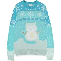 Difuzed Hommes, Pull-over, Pokémon - Jumper de Noël Snow - XS, Multicolore, Gris, (XS)