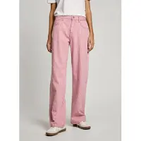 Pepe Jeans pour femme. PL204998 Jeans en coupe ample Stripe pink (28/32), Casuel, Rose, Denim, Durable