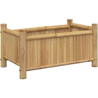 vidaXL Jardinière 50x30x25 cm bambou