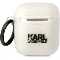 Karl Lagerfeld Kla2Hnchtct Airpods 1/2Cover Transparent Iconic Choupette