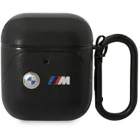 BMW Bma222Pvtk Airpods 1/2 Coverczarny/Black Leather Curved Line