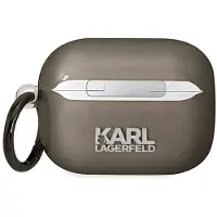 Karl Lagerfeld Klaphniktck Airpods Procover Czarny/Black Karl`s Head