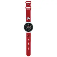 Hello Kitty Pasek Uniwersalny HKUWLSCHBLR Silicone Kitty Head czerwony/red 22mm (Acier inoxydable, Silicone), Sangles de montre, Rouge