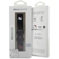 Hello Kitty Pasek Uniwersalny HKUWLSCHBLK Silicone Kitty Head czarny/black 22mm (22 mm, Acier inoxydable, Plastique, Silicone), Sangles de montre, Noir