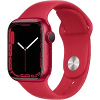 Apple Watch Series 7 41 mm Aluminium RED Bracelet Sport RED