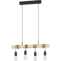 Eglo Lampe suspendue Townshend Aspect bois - 4x E27