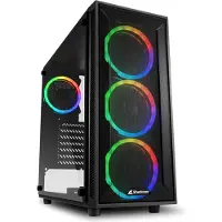 Sharkoon 4044951034840 Gehäuse TG4M RGB ATX 1xGlas schwarz