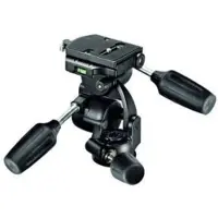Manfrotto 3 Way Standart 808rc4 410pl Type Rc4 Tripod Noir