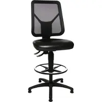 Topstar Chaise d'atelier pivotante TEC 80 C patins + anneau de pied mousse polyuréthane