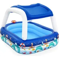 Bestway Piscine pour Enfant av. Ombre - 213 x 155 cm - Sea Capit - - UneTaille - Piscine pour Enfant