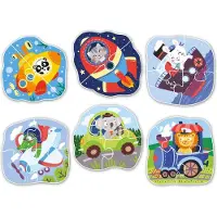 Dodo Puzzle 2-3-4 Elements 6v1 - Animaux sur la route