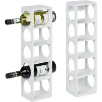Relaxdays 2x Weinregal (5 bouteilles, 14 x 12 x 53 cm)