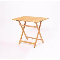 Skye Decor , table de jardin haut de gamme 100 % hêtre, 80 x 72 x 60 cm | Non traitée, peinture de protection pour bois à base d'eau | Design traditionnel et rustique, couleur marron.