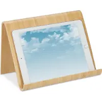 Relaxdays Support de tablette, Support de tablette, Marron