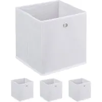 Relaxdays 4x boîte de rangement (30 cm, 8.71 l, 4x)