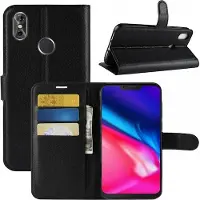 Screen Guard Professional Cubot P20 Leather Guard Housse en cuir (Cubot P20), Coque pour téléphone portable, Noir
