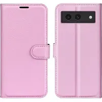Screen Guard Professional Housse cuir Google Pixel 8a Leather Guard (Google Pixel 8a), Coque pour téléphone portable, Rose, Noir