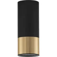 Lyora Spot de plafond Picto 15cm noir avec or