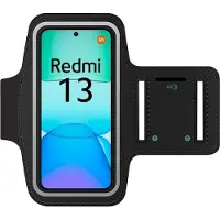 SmartFitness Xiaomi Redmi 13 Appareil mobile Bracelet de sport, Brassard pour smartphone, Noir