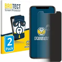 BROTECT Film anti-regards Anti-Spy Privacy Film de protection contre la lumière bleue (Apple iPhone XS), Téléphone portable : film de protection, Bleu