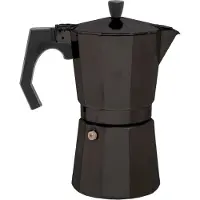 Basic Nature Machine à espresso Bellanapoli 9 tasses, Cafetière, Noir