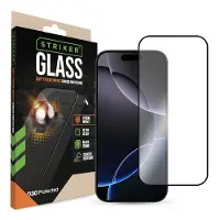 Striker D3O Gehärtetes Glass Edge To Edge Displayschutzfolie Apple iPhone 16 Pro (Apple iPhone 16 Pro), Téléphone portable : film de protection, Transparent