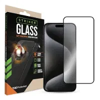 Striker D3O Gehärtetes Glass Edge To Edge Displayschutzfolie Apple iPhone 15 Pro Max (Apple iPhone 15 Pro Max), Téléphone portable : film de protection, Transparent