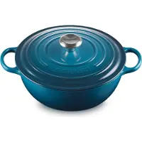 Le Creuset Cocotte Le Creuset Marmite Fonte Deep Teal 26 cm