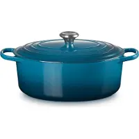 Le Creuset Gietijzeren Ovale Braadpan Deep Teal 31cm 6,3l