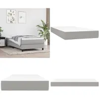 vidaXL Matelas à ressorts ensachés gris clair 80x200x20 cm Tissu - Matelas à ressorts ensachés - Matelas à ressorts ensachés - Meubles de chambre à coucher