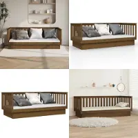 vidaXL Lit de jour Marron miel 80x200 cm Pin massif - Lit de jour - Lits de jour - Canapé-lit - Canapé-lit