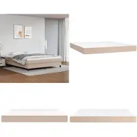 vidaXL Matelas à ressorts ensachés Cappuccino 160x200x20 cm Cuir synthétique - Matelas à ressorts ensachés - Matelas - Meubles de chambre à coucher