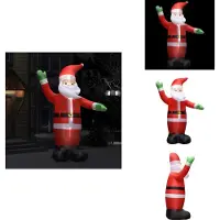 vidaXL Père Noël LED Gonflable avec LEDs Décoration de Noël IP44 3 m - Eclairage de Noël