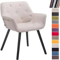 CLP Chaise visiteur Cassidy tissu noir