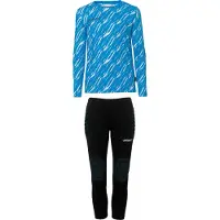 Uhlsport Progressive 28 Set De Gardien De But Enfants - Cyan / Blanc | Taille: 140