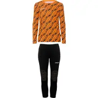 Uhlsport Progressive 28 Jeu de maillots de gardien de but enfants - Orange fluo / Noir