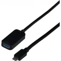 EFB Elektronik EFB USB 3.2 Gen2 10Gbit Verlngerungskabel Typ-C Stecker - Typ-A Buchse 5m