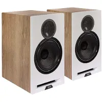 Elac Debut Reference B6 Haut-parleurs d'étagère, blanc/bois Paire (1 paire), Enceinte hifi + home cinéma, Blanc