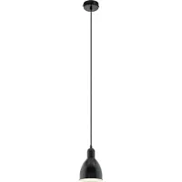 Eglo Lampe à suspendre "PRIDDY" noir et blanc 49464