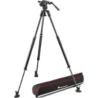 Manfrotto Nitrotech 608, Fast Single, Carbon (Métal), Trépied, Noir