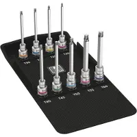 Wera 8767 C TORX HF 3 Zyklop Jeu de douilles à embout Zyklop TORX avec fonction de retenue, 9 pièces