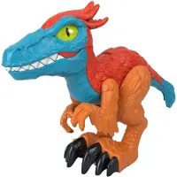 Fisher-Price , VelociRaptor XL figurine Imaginext série Jurassic World, bleu