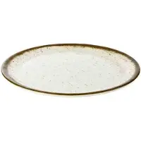 Aps Assiette "STONE ART, Assiettes, Blanc, Marron